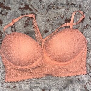 Victoria's Secret Lace Bra in Coral